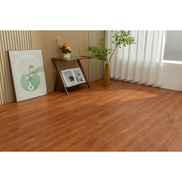 Luxury 4mm SPC Plastic Vinyl Flooring Waterproof & Anti-Slip Plain Surface for Hotel School Basement & Apartment Use