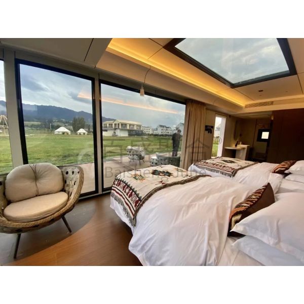 Стандартный план Солнечный космический капсульный дом Роскошные современные дома в стиле лагерей