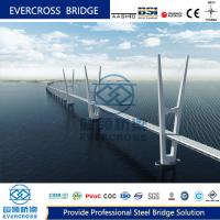 Puente de acero estructural de suspensión de cables tráfico ferroviario Puente de acero personalizado