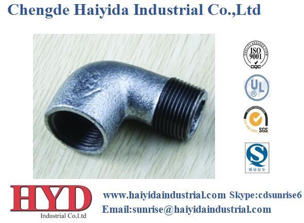 street elbow coupling galvanized malleable iron pipe fitting cast iron UL factory
