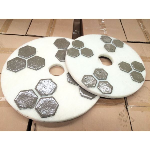 Diamond Impregnated Burnishing Pads for Polished Concrete Floor Maintenance