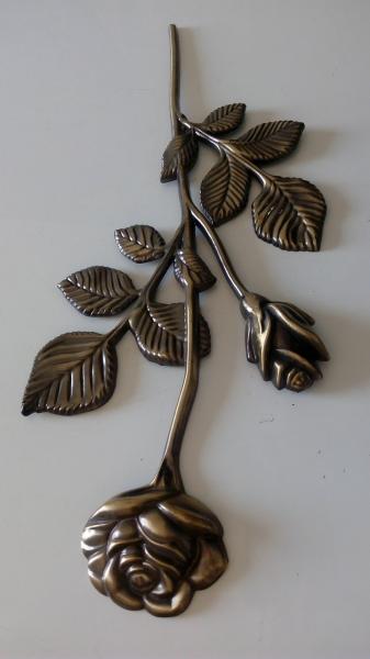 Zamak Rose Metal Coffin Fitting D014 Gold Silver Or Bronze Zamak Material Zinc Alloy 39*18cm