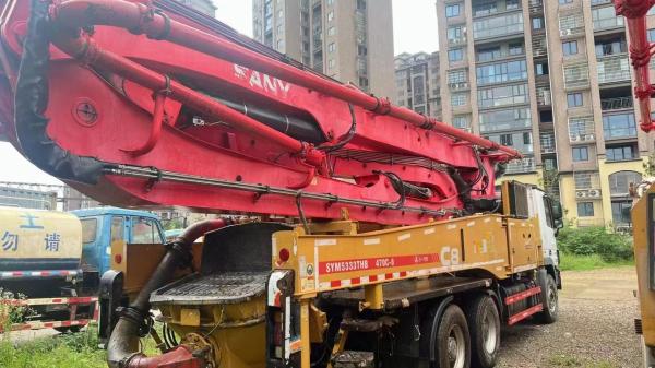 2018 SANY 47m Used Concrete Pump Truck Mercedes-Benz Chassis