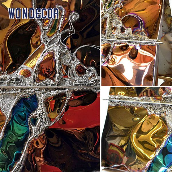 Абстрактный металл Скульптура стены Скульптура Домашнее убранство