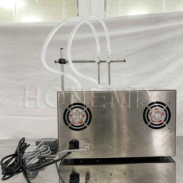 Desktop Small Bottle Filling Machine Double Head Plastic Ampoule Filling Machine