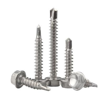 DIN15480 Carbon Steel Self Drilling Screw ST3.5 ST4.2 Hex Washer Head