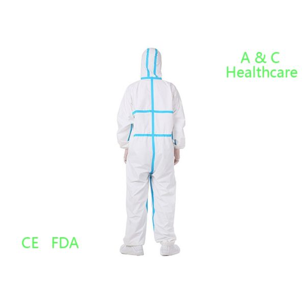 Elasticated Hood ​Disposable Protective Coverall Sterilized For Governments