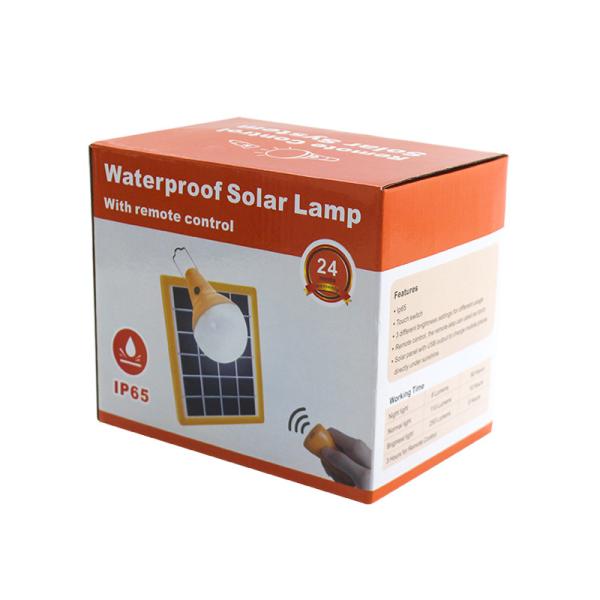 3W 19Hrs Portable Solar Power Lighting System With 2 Rechargeable Lamps