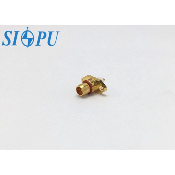 BMA RF Coaxial Connector – Straight Microstrip Type, Two-Hole Flange Mount