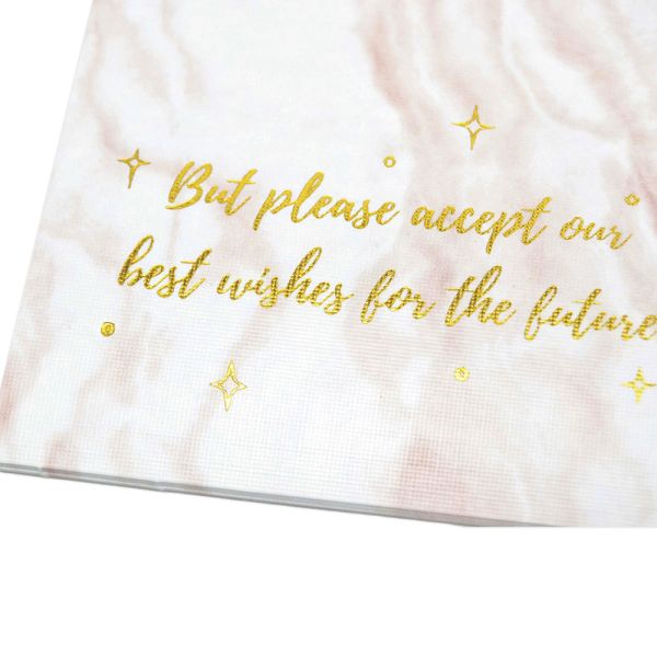 Сертифицированная ISO9001 картонная бумага Благодарственные открытки