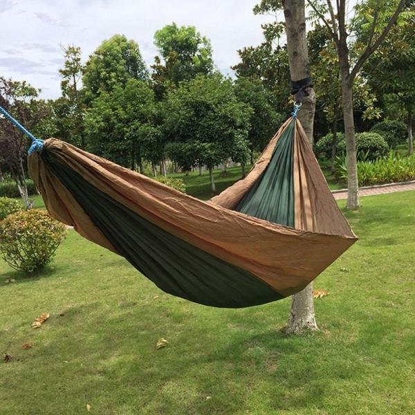 Camping Hammock with Mosquito Net, Hammocks with 13ft Tree Straps Carabiners, Automatic Quick Open Outdoor