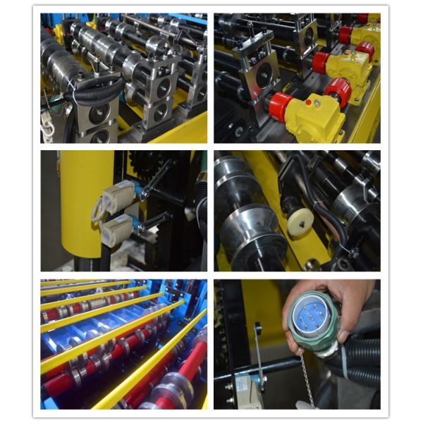 PLC Control Ceiling Metal Wall Panel Roll Forming Machine For 0.3 - 0.8mm Aluminium Steel