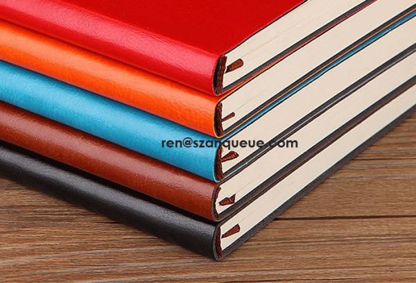 Cheap custom a5 hardcover pu leather notebook for office and school stationery