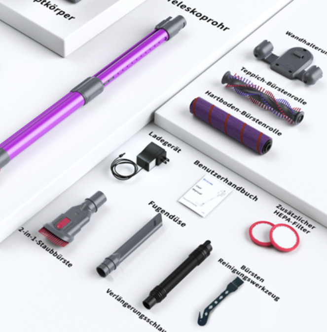 вакуум пола мотора вакуума BLDC ручки батареи 2500mah бесшнуровой