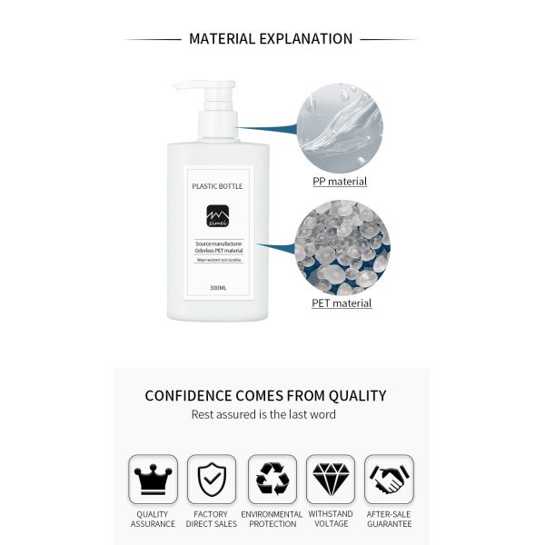 Matte White 200ml printed lotion packaging body wash pump  lotion baby shampoo and conditioner bottle