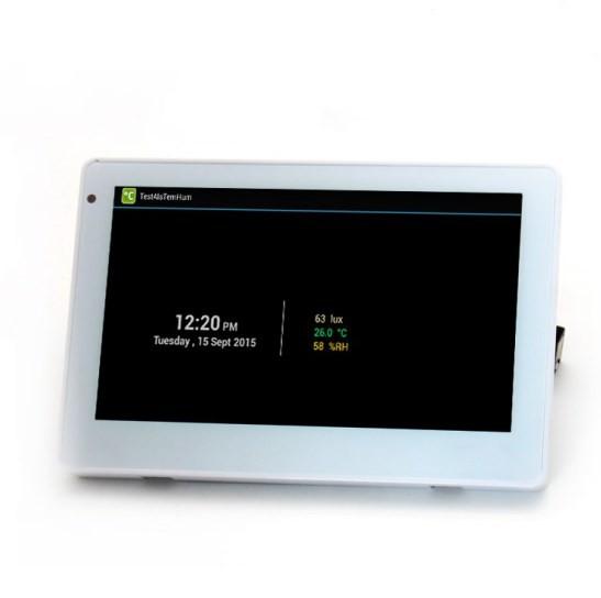 Android 6.0 POE RJ45 Wall Mount Tablet With NFC Reader LED Light Bar For Meeting Room Ordering