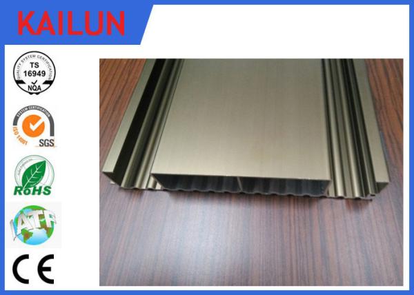Custom 6063 6061 Interlocking Aluminum Decking Boards , Waterproof Aluminum Plank Decking