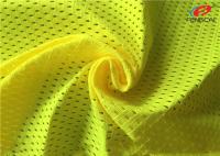 Material reflexivo feito malha urdidura da veste da malha da tela do material EN471 fluorescente