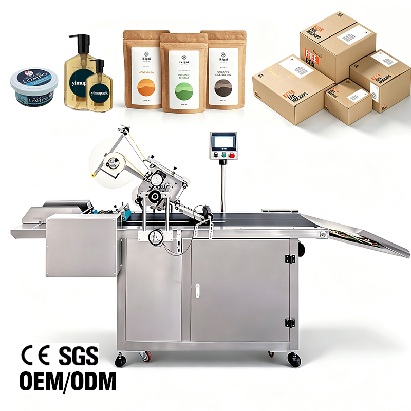 High Accuracy Automatic Labeling Machine Cardboard Box and Coffee Bag Label Applicator Machine