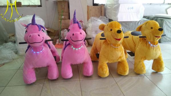 Hansel soft stuffed animal car ride on electric plush motorized animals