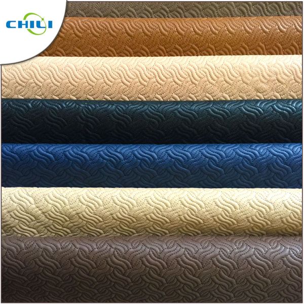 2019 Fashional Eco Friendly Faux Decorative Colorful Synthetic embroidered shoe leather