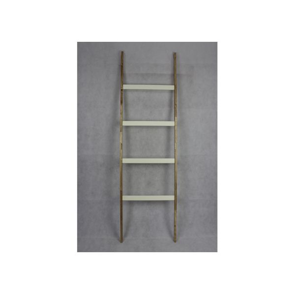 Nature Color And Beige 50cm Wide Knock Down Bamboo Bathroom Shelf