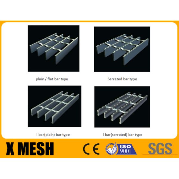 Galvanized Finish Serrated Steel Grating For Civil Engineering