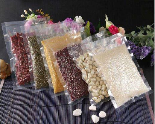 Cheap Transparent Vacuum Embossed Plastic Packing Punctual Resistant Rice Vacuum Storage Bags with handle