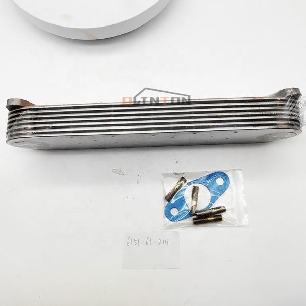 Excavator Cooler Parts 6D125 7P 8P Oil Cooler Core 6152-62-2110 6151-61-2111