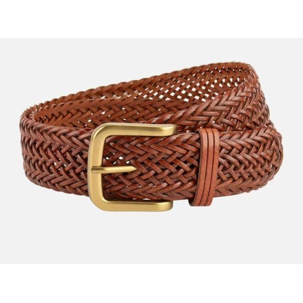 Niche, hip-hop, Instagram style, fashionable woven belt, bohemian, versatile, hole-free belt