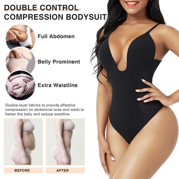 HEXIN Best seller Corpo de noiva sem traseiro preto para mulheres