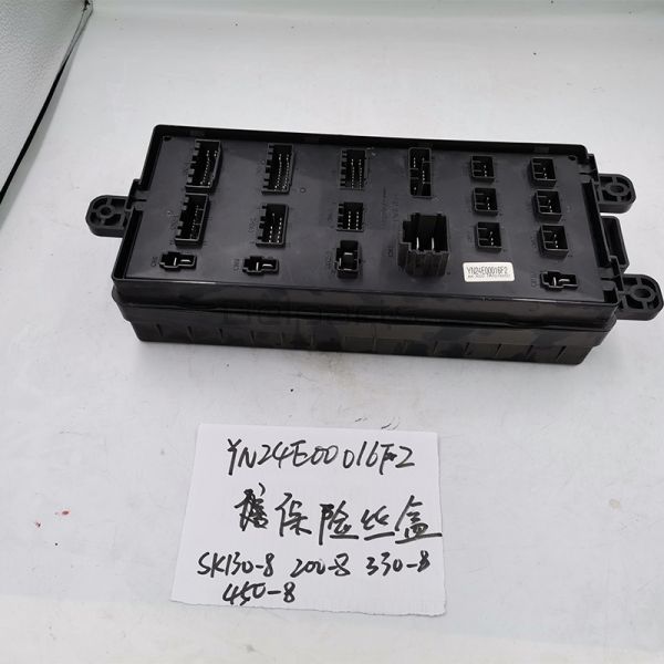YN24E00016F2 Fuse Box Assy Relay Box Mini Excavator Parts For Kobelco SK200-8 SK130-8 SK330-8 SK260