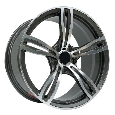 5 Split Spoke Replica BMW Black Rims 20 Inch 5X120 Wheels 17 18 19 Inch ET35