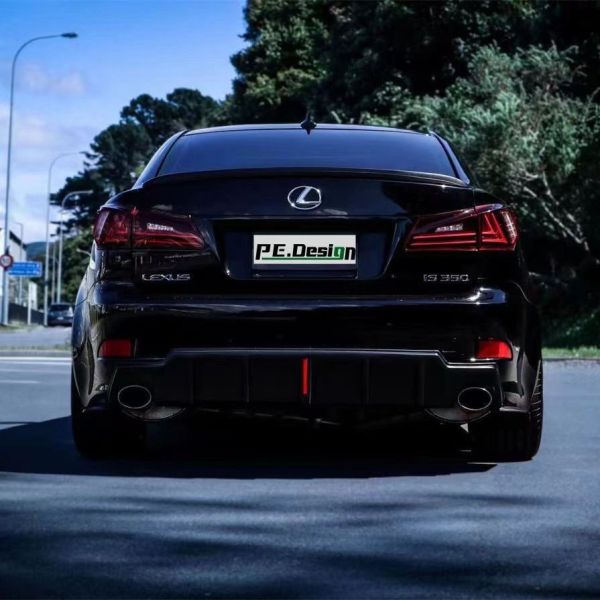 OEM High Quality Body Kit Bumper Lip Rear Bumper Lip With Light Rear Lip for Lexus IS250 IS300 2006-2012