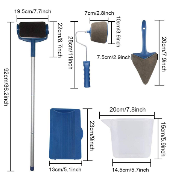 ролик бегуна краски 18cm Pro установил печатание стены 6pcs