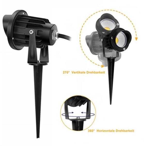 Pathway 5W Solar Powered LED Lights , Warm White Outdoor Landscape Lights