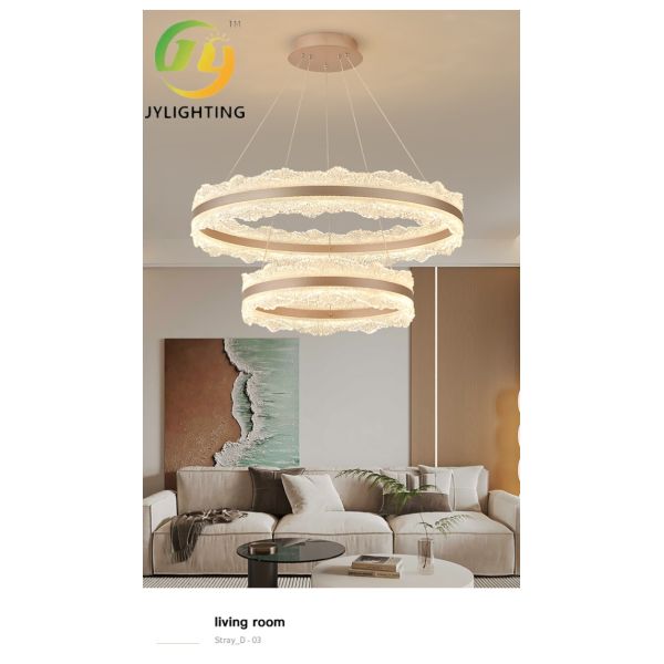 Luxury Modern Crystal Chandelier – French Style Pendant Light for Living Room , Dining Room , Kitchen Island or Foyer