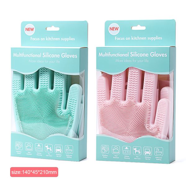 Silicone Dishwashing Gloves for Temperature Range -40 220 C Highly Welcome OEM/ODM