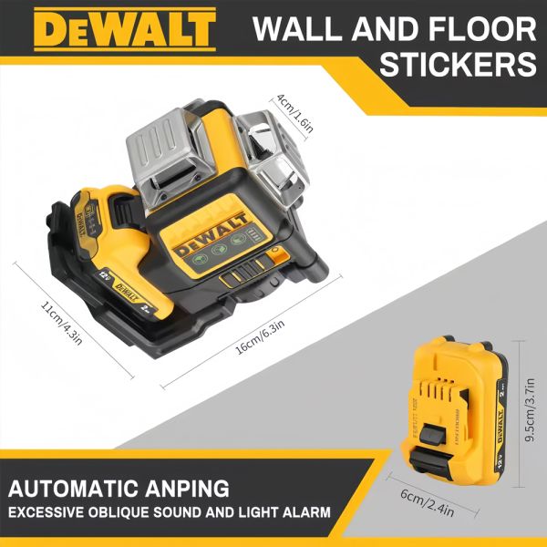 515nm-535nm DEWALT 4D Cross Laser Level 16 Lines Construction Draw Line