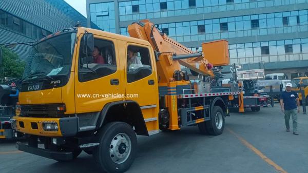 Isuzu Manlift Truck Full Driver 34 Meter Aerial Work Platform Truck