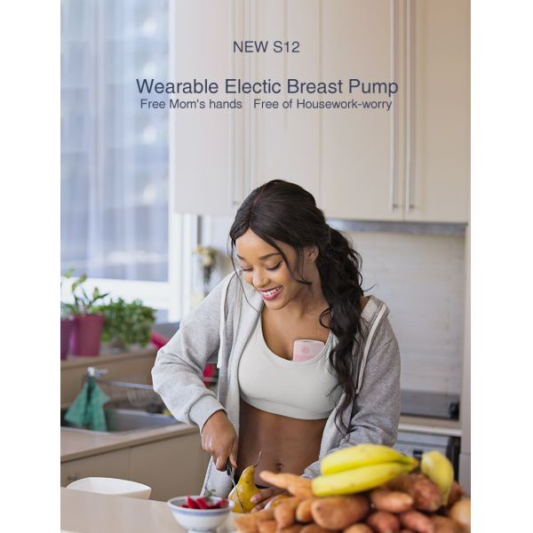 Electric Wearable Breast Pump Set On The Go Hands Free Pump With Suction Function