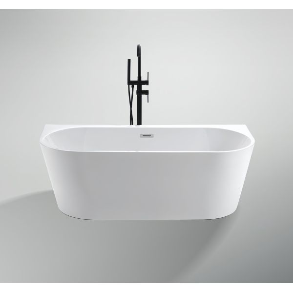 Wall Side Pure Acrylic Freestanding Bathtub Narrow Rim Border Initial Payment Within 1