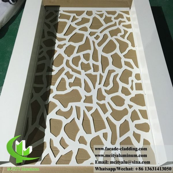 Декоративный металлический экран Алюминиевый экран для садового забора с дизайном лазерного резки