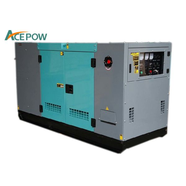 Steel 30KVA 380V Portable Silent Diesel Generator , Silent Generator For Home Use
