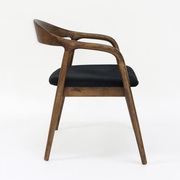 Modern Restaurant Furniture Solid Wooden Dining Chair with Foldable Function and Fabric Upholstery W56*D55.5*H73.5CM