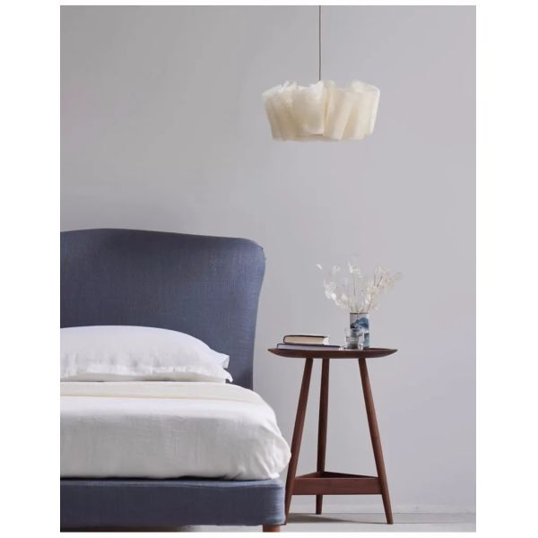 Suspend Lamp Fixtures Dining Room Minimalism E27 Wabi Sabi Handmade Fabric Pendant Lights(WH-WP-131)