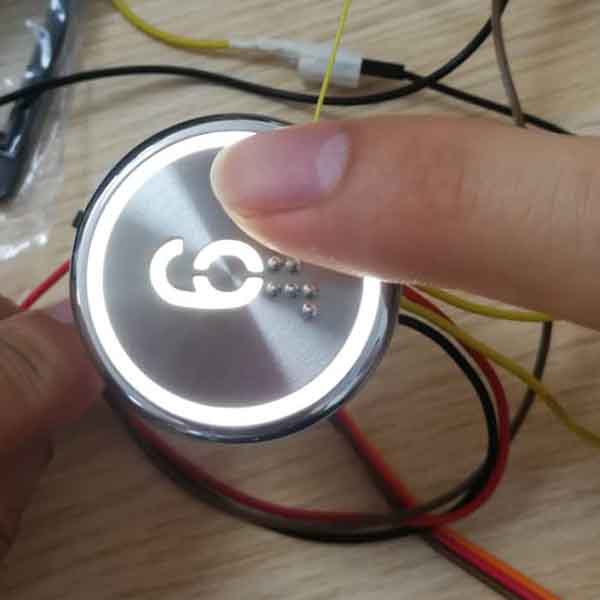Cutout Size 37 mm Round Stainless Steel Elevator Touchless Button Elevator High Sensitivity No Touch Lift Control Button