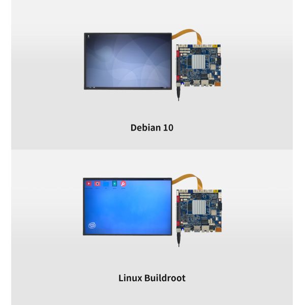 H-3566 Smart HMI Motherboard RK3566, Quad-Core Cortex-A55, Часы до 1,8 ГГц Стандартный 8 ГБ EMMC
