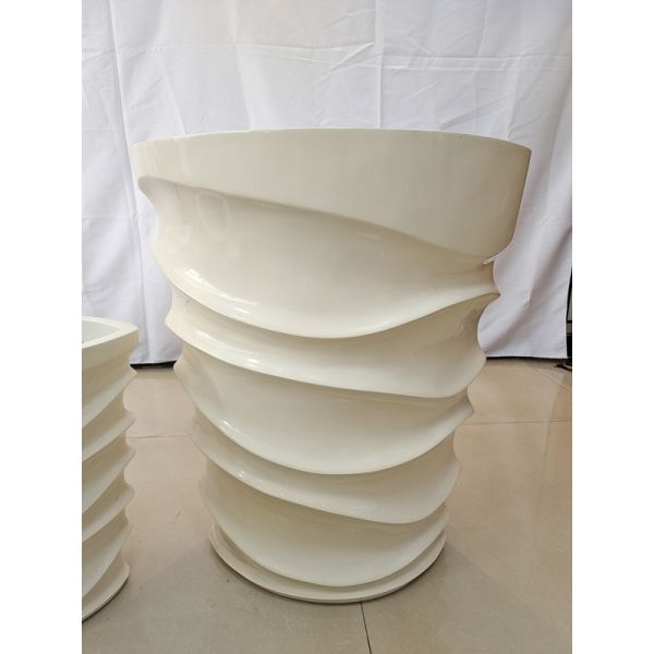 Современные цветочные горшки из стекловолокна для внутреннего и наружного дома