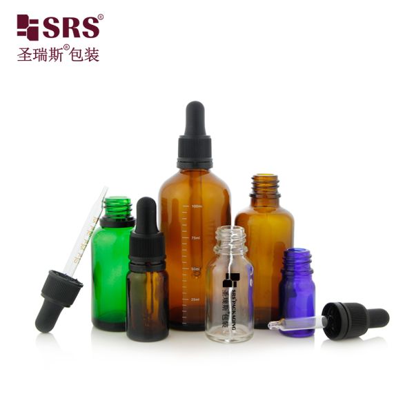 Empty 5ml 10ml 15ml 20ml 30ml 50ml 100ml Glass Dropper Bottle with TEC for Skincare Essential Oil